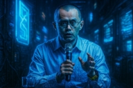 <strong>Changpeng Zhao</strong> | by Aevozer | AI-modified | via <a href="https://commons.wikimedia.org/wiki/File%3AChangpeng_Zhao_in_2022.jpg" target="_blank" rel="noopener">Wikimedia</a> | <a href="https://creativecommons.org/licenses/by-sa/4.0/" target="_blank" rel="noopener">CC BY-SA 4.0</a> Changpeng Zhao